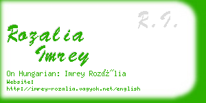 rozalia imrey business card